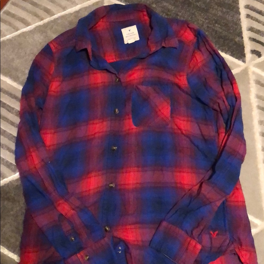 American Eagle Vintage Boyfriend Button Down